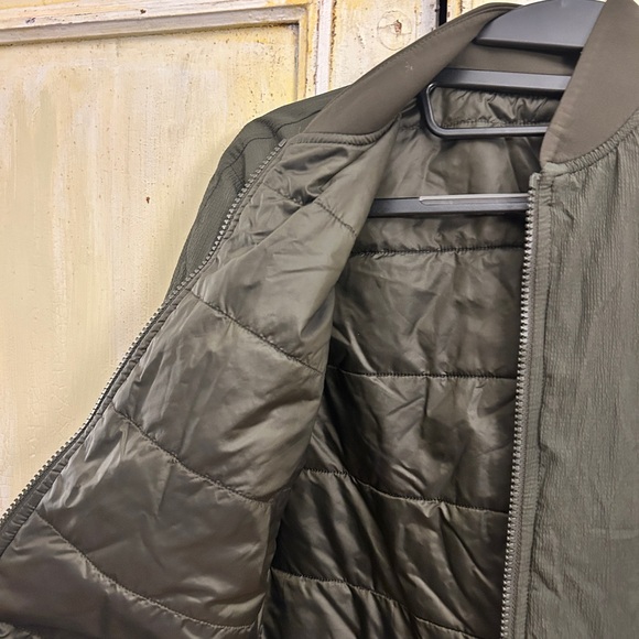 Reversible Olive Green Bomber Jacket - Picture 2 of 6